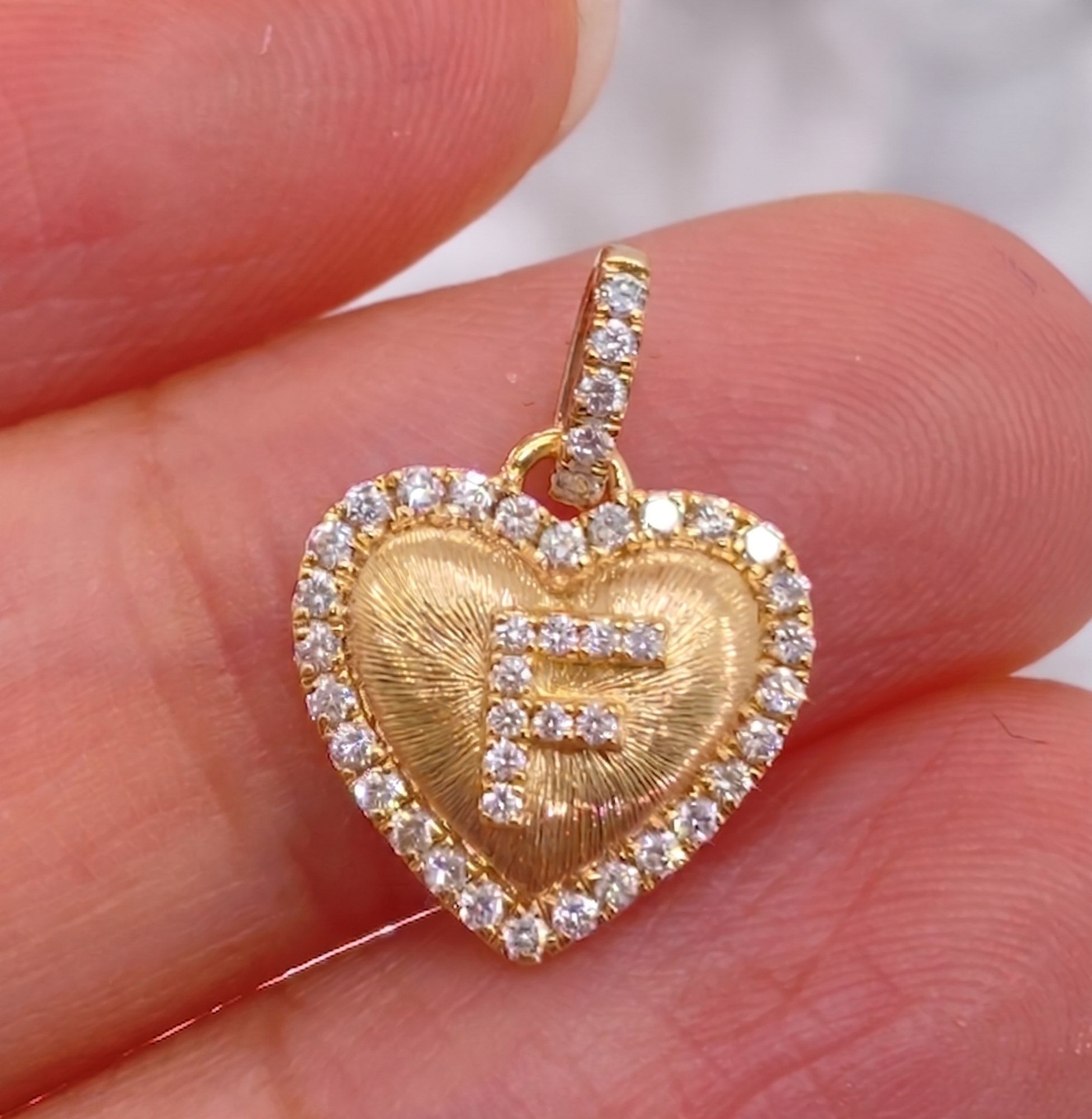 Amour Monogram Pendant