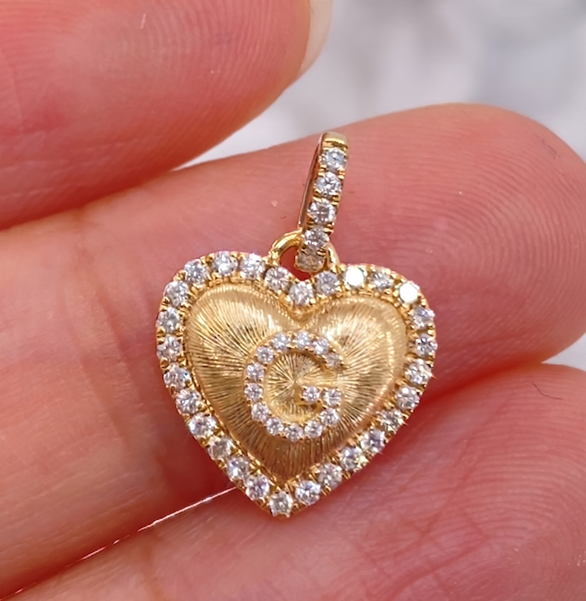 Amour Monogram Pendant