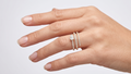 Spiral Pear Ring
