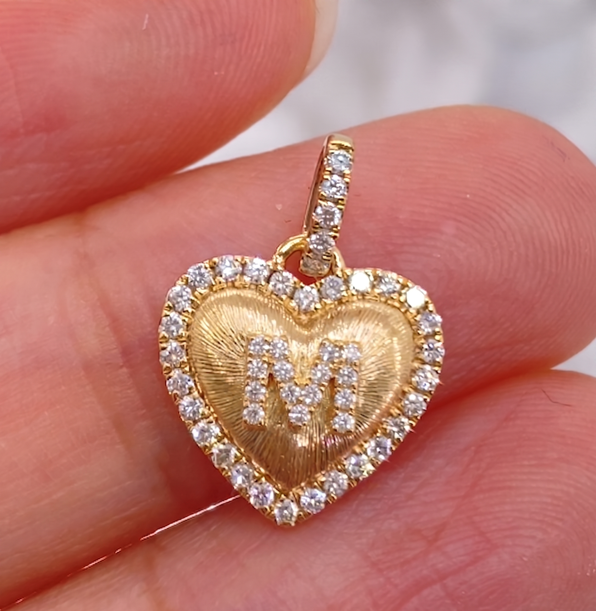 Amour Monogram Pendant