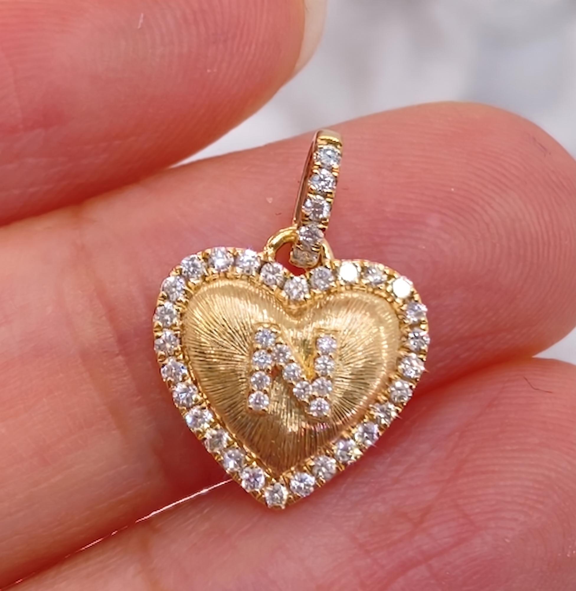 Amour Monogram Pendant