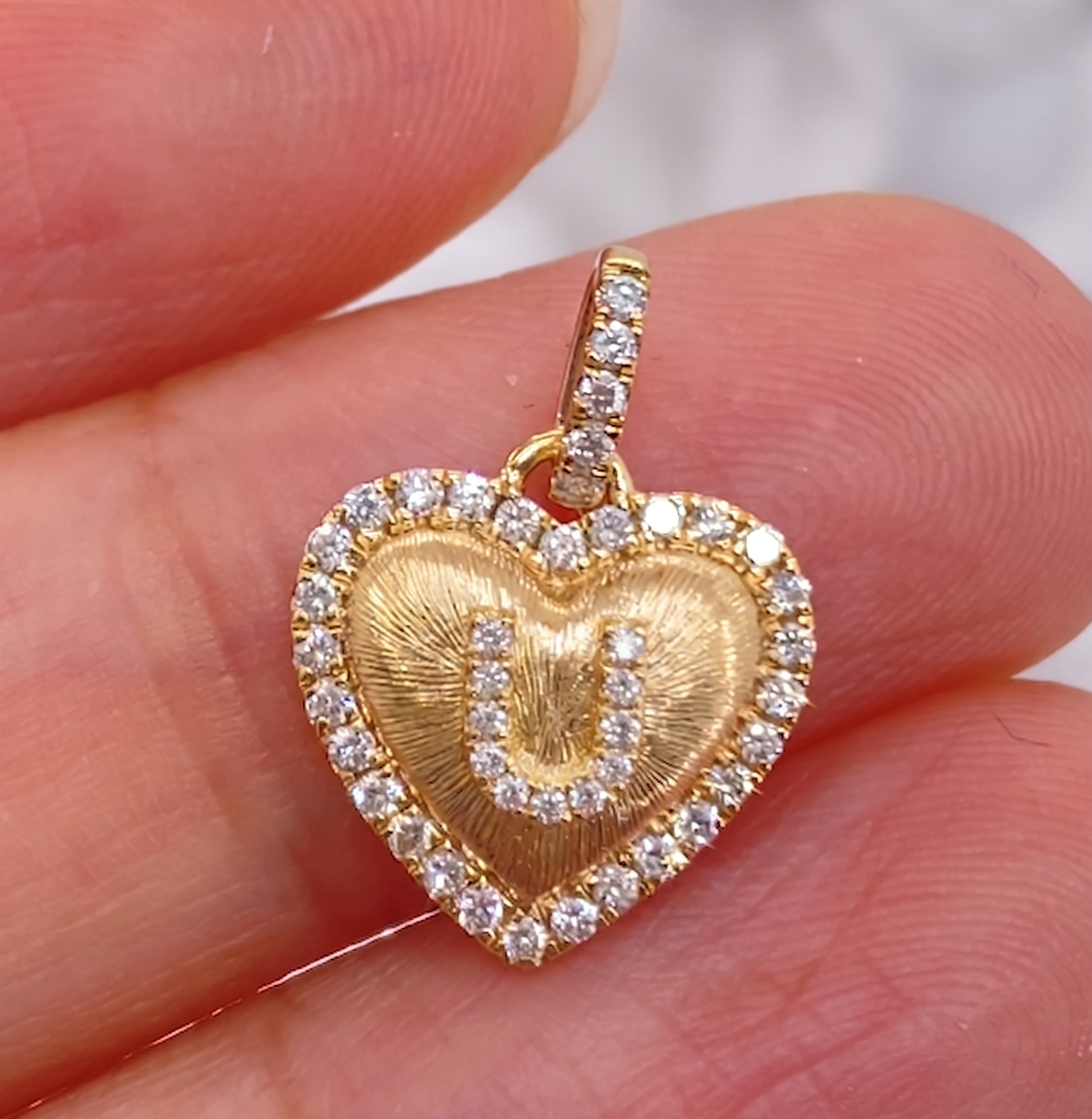 Amour Monogram Pendant