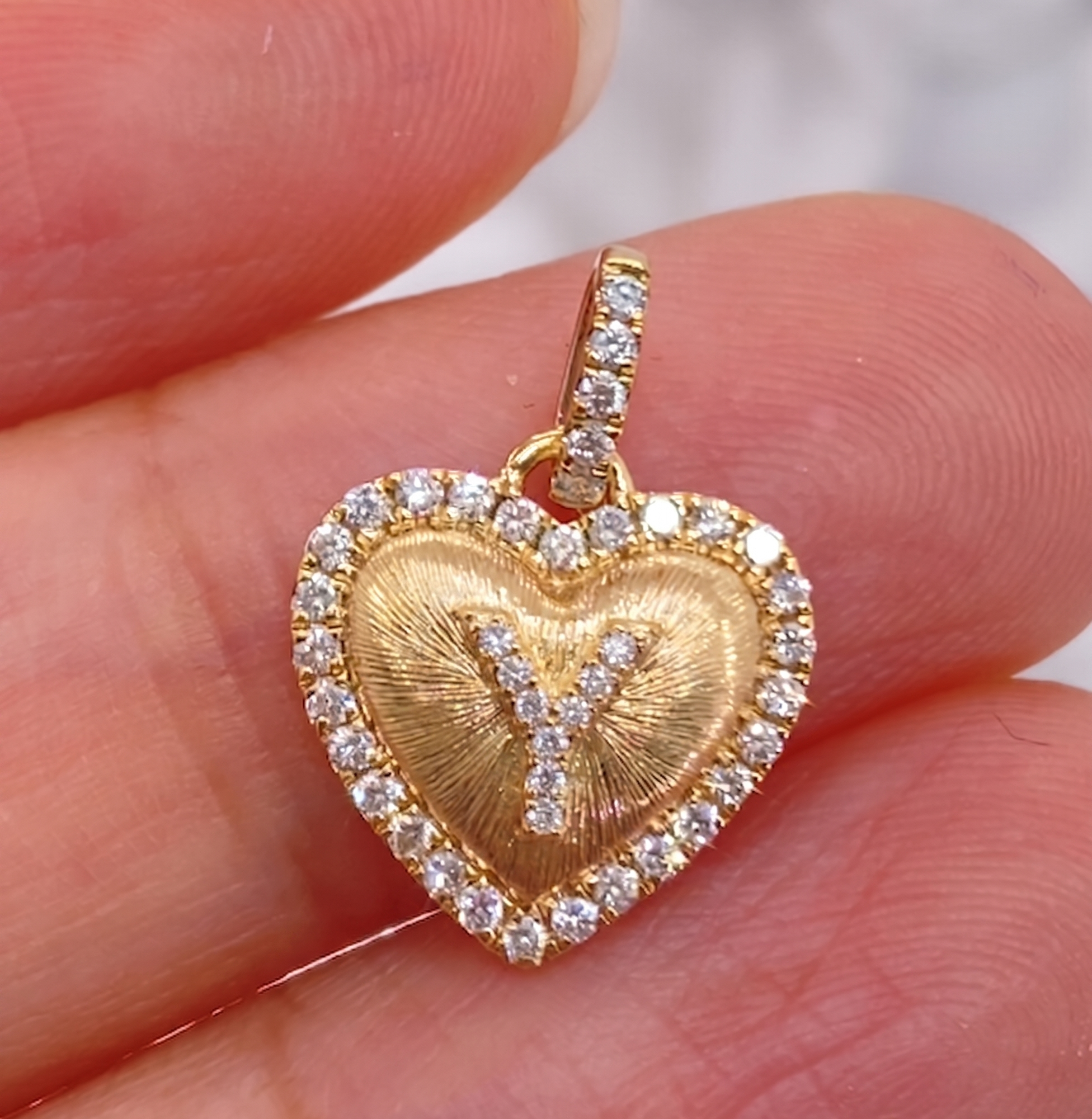 Amour Monogram Pendant