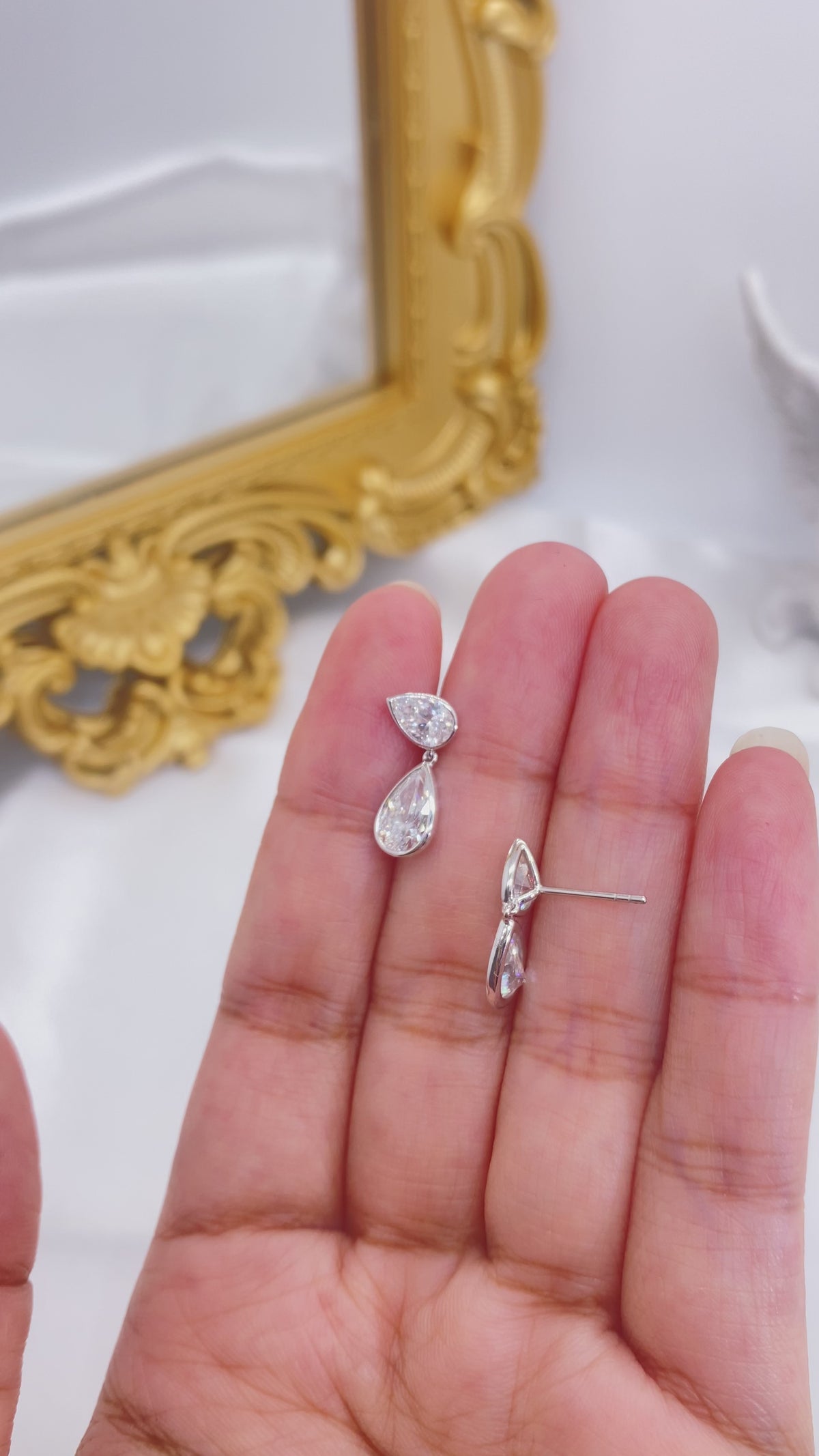 Duet Pear Cut Earrings