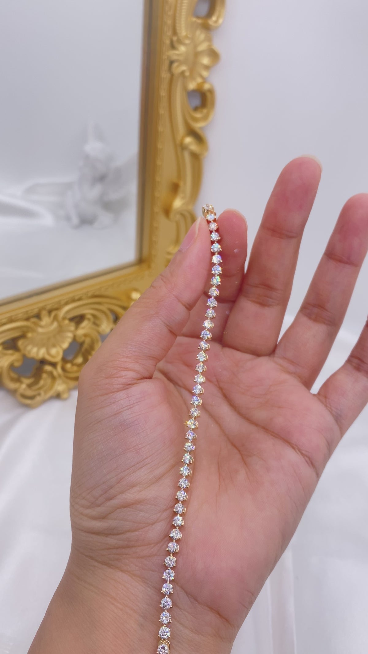 Three Prongs Tennis Bracelet
